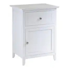 Winsome Wood - Eugene Accent Table, Nightstand - White
