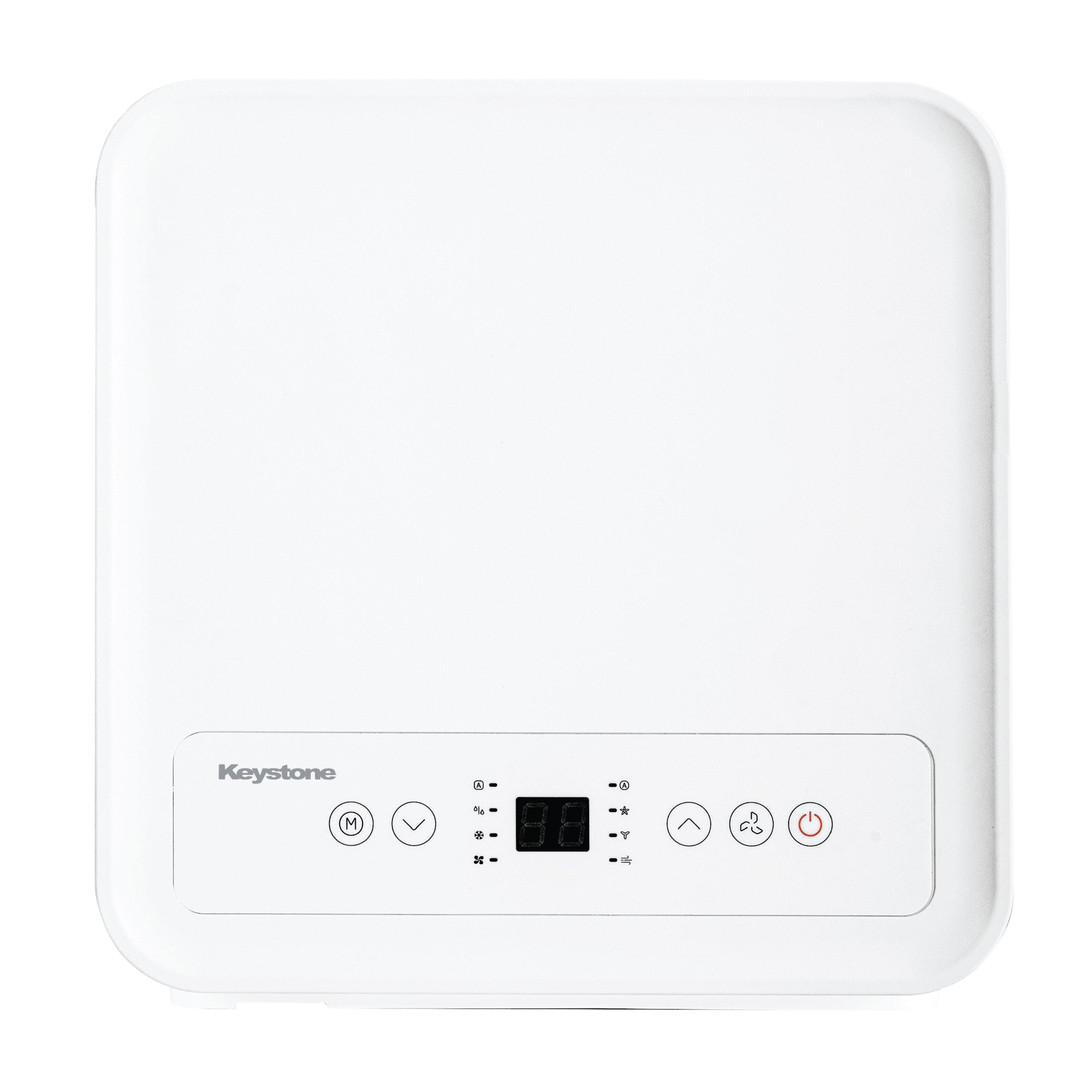 Alt View 17. Keystone - 8,500 BTU ASHRAE/5,000 BTU DOE Portable Air Conditioner with Remote - White.