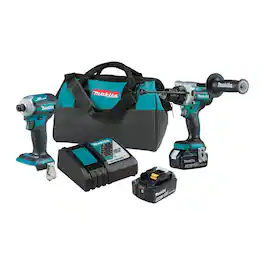 Makita - 18V LXT Lithium-Ion 5.0Ah Brushless Cordless 2-Piece Combo Kit