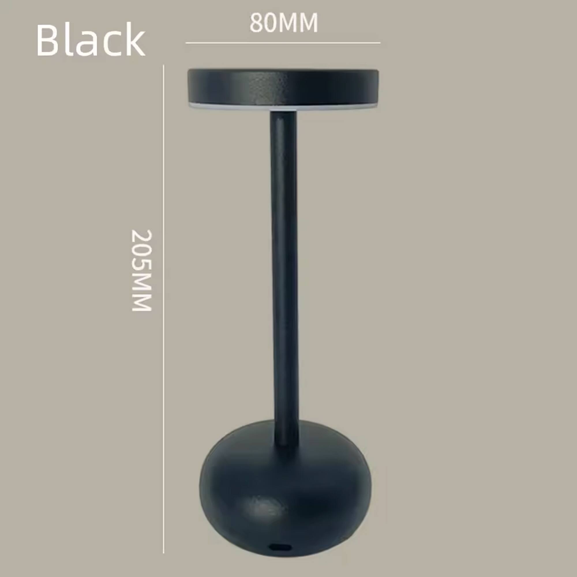 Black  
80MM  
205MM