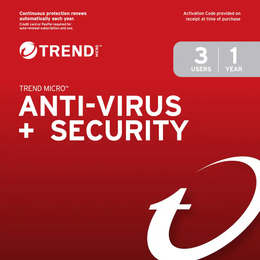 Trend Micro Antivirus + Security (3 Device) (1 Year Subscription ...