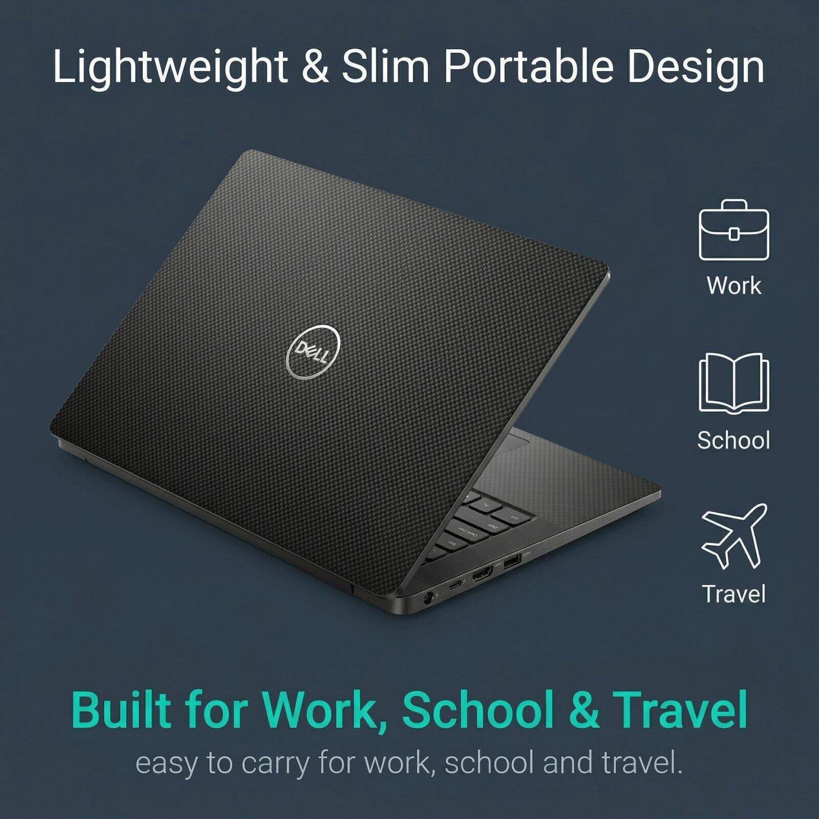 Lightweight & Slim Portable Design  
Built for Work, School & Travel  
easy to carry for work, school and travel.