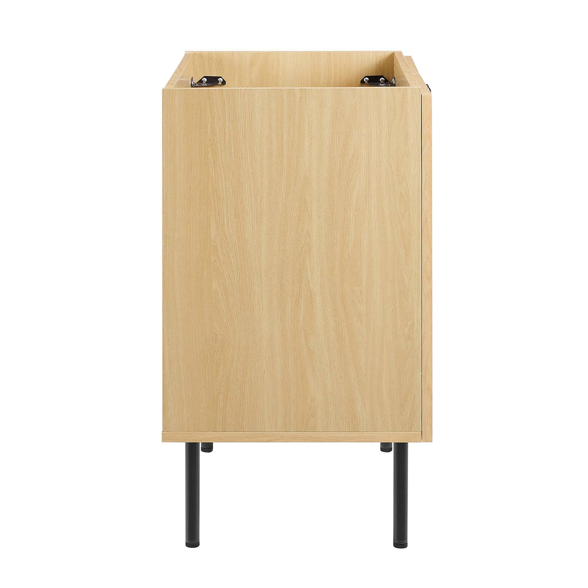 Alt View 1. Modway - Chaucer Bathroom Cabinet Basin Not Included by Modway - Oak.