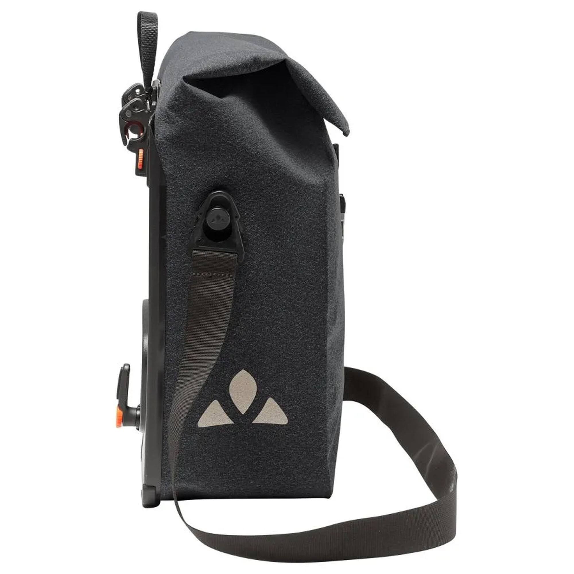 Alt View 2. VAUDE - Vaude ReCycle Commute Single Bike Bag - Black - Black.
