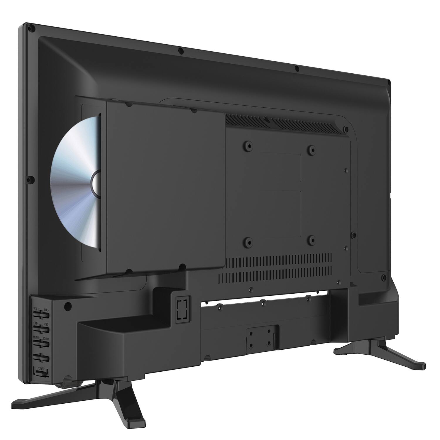 Alt View 3. Supersonic - 24" 12 Volt ACDC LED HDTV with DVD Player, USB, SD Card Reader and HDMI.