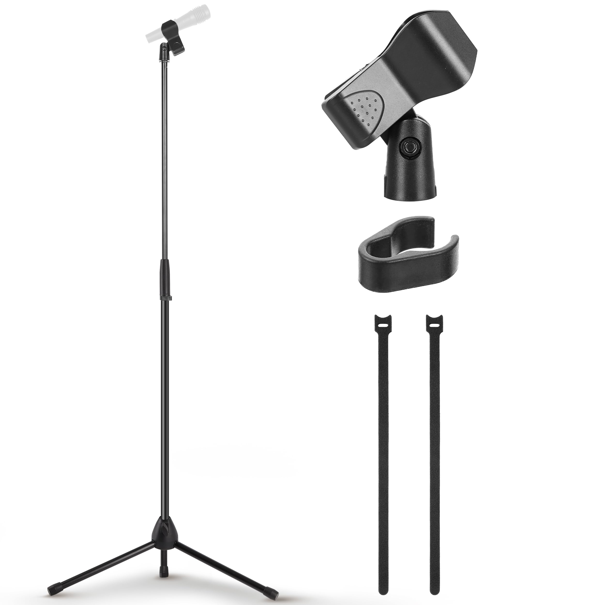 PYLE - Tripod Microphone Stand, Height Adjustable