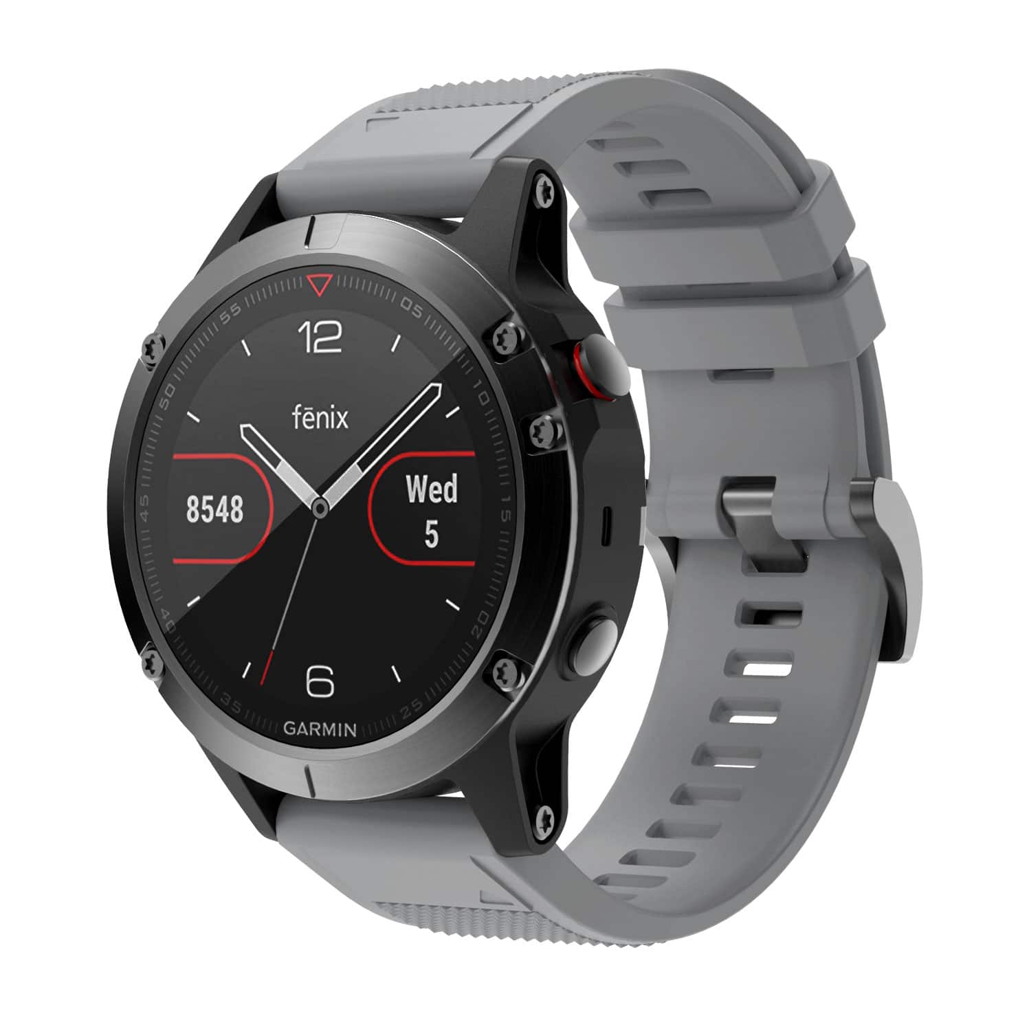 StrapsCo - Summit Strap QuickFit 22 Silicone Rubber Watch Band For Garmin D2 Mach 2 – 47mm - Gray price history on PriceWatchPro