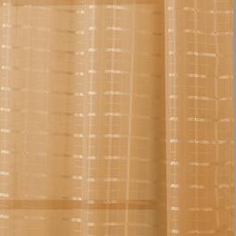 RT Designers Collection - Wanda Box Voile Grommet Curtain Panel 54" x 90" - Gold