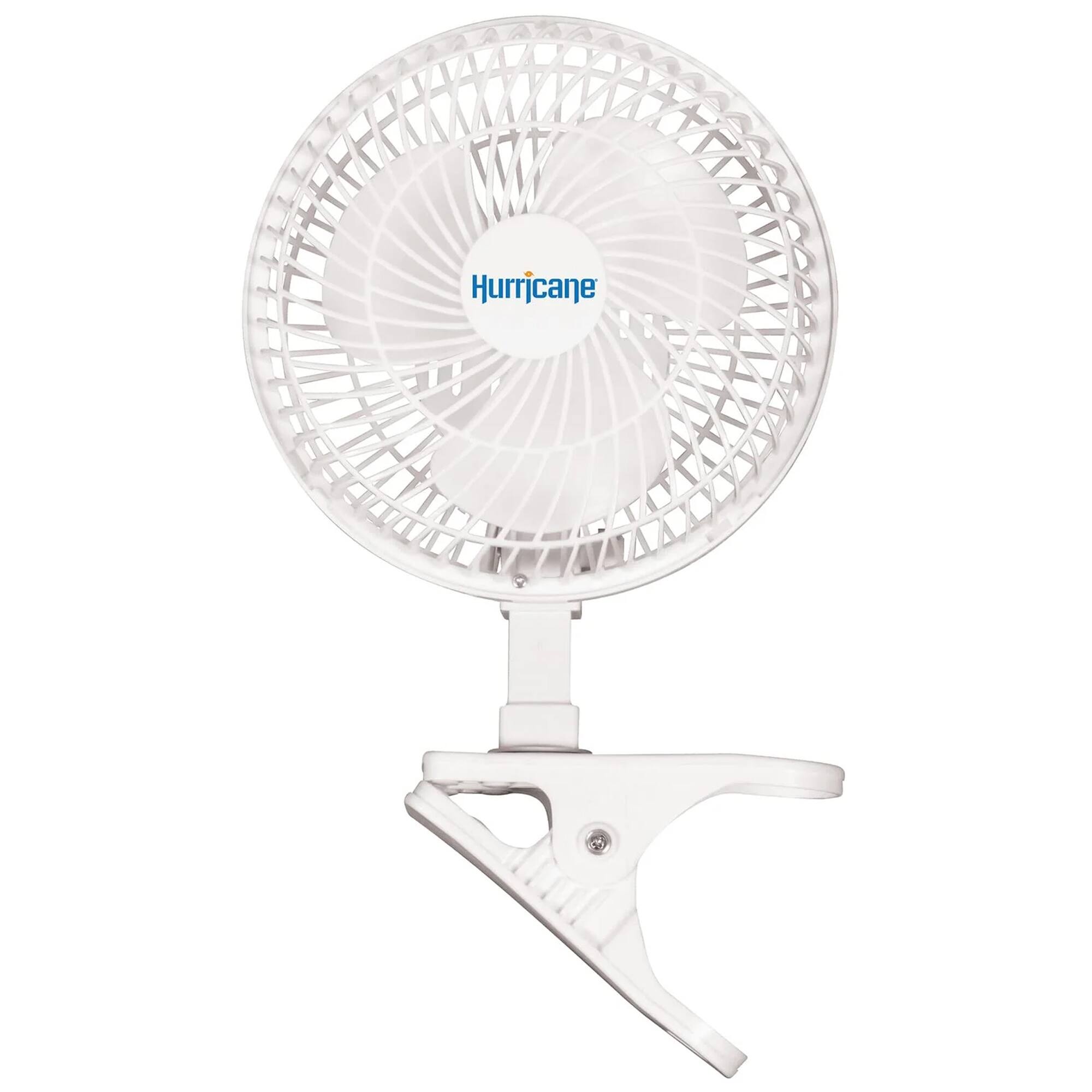 Alt View 5. Hurricane - Hurricane Classic 6" Mini Clip On Fan for Desks & Night Stands, White (2 Pack) - White.