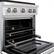 Alt View 12. ZLINE - ZLINE 30 in. 4.2 cu. ft. Freestanding Paramount Dual Fuel Range with DuoPro Cooktop - Stain Steel/White Matte.