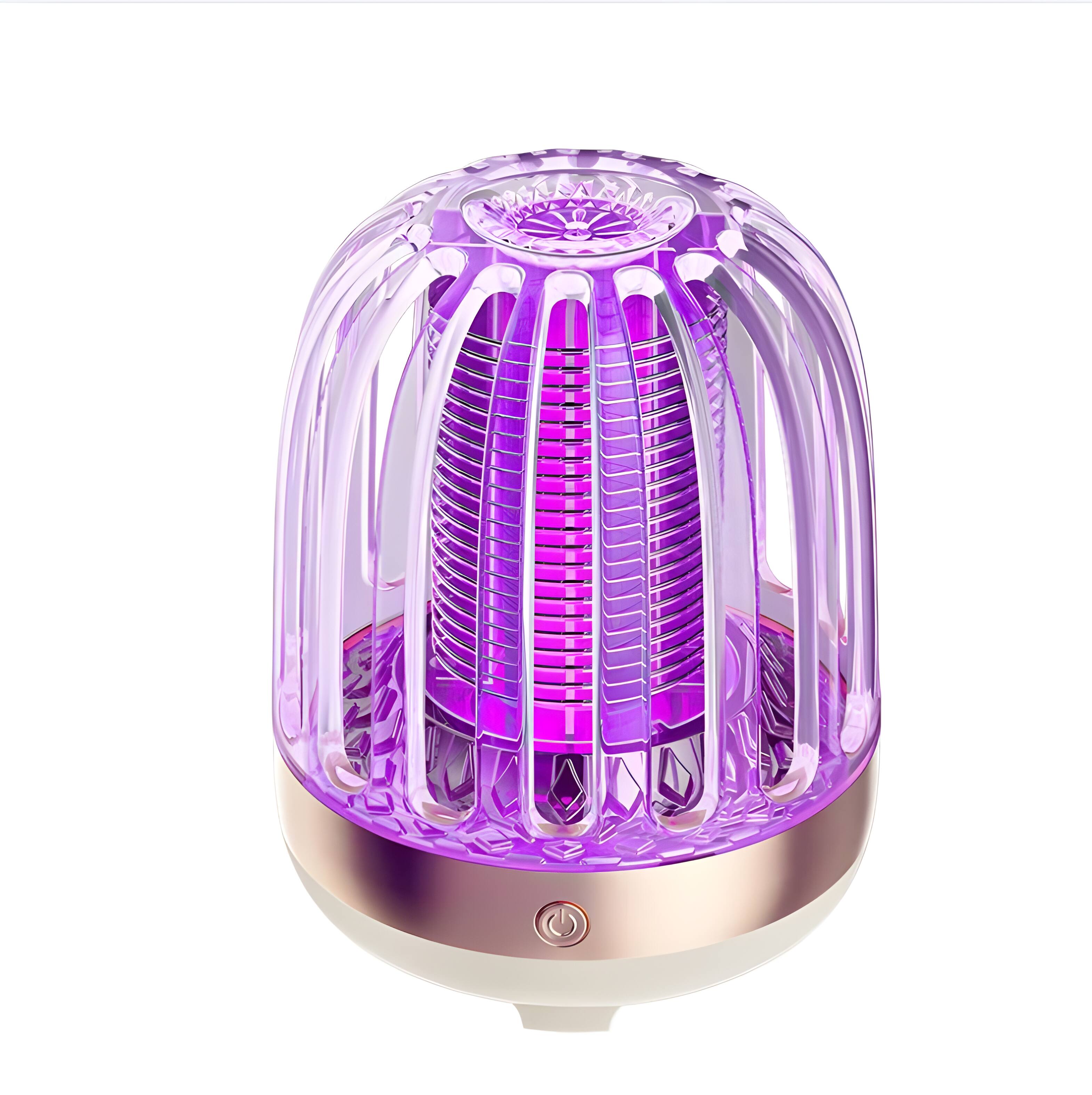 Front. Cluzine - Rechargeable Electric Mosquito Killer Lamp, UV Light, Nickel-Plated Grid, for Home & Camping - Multicolor.