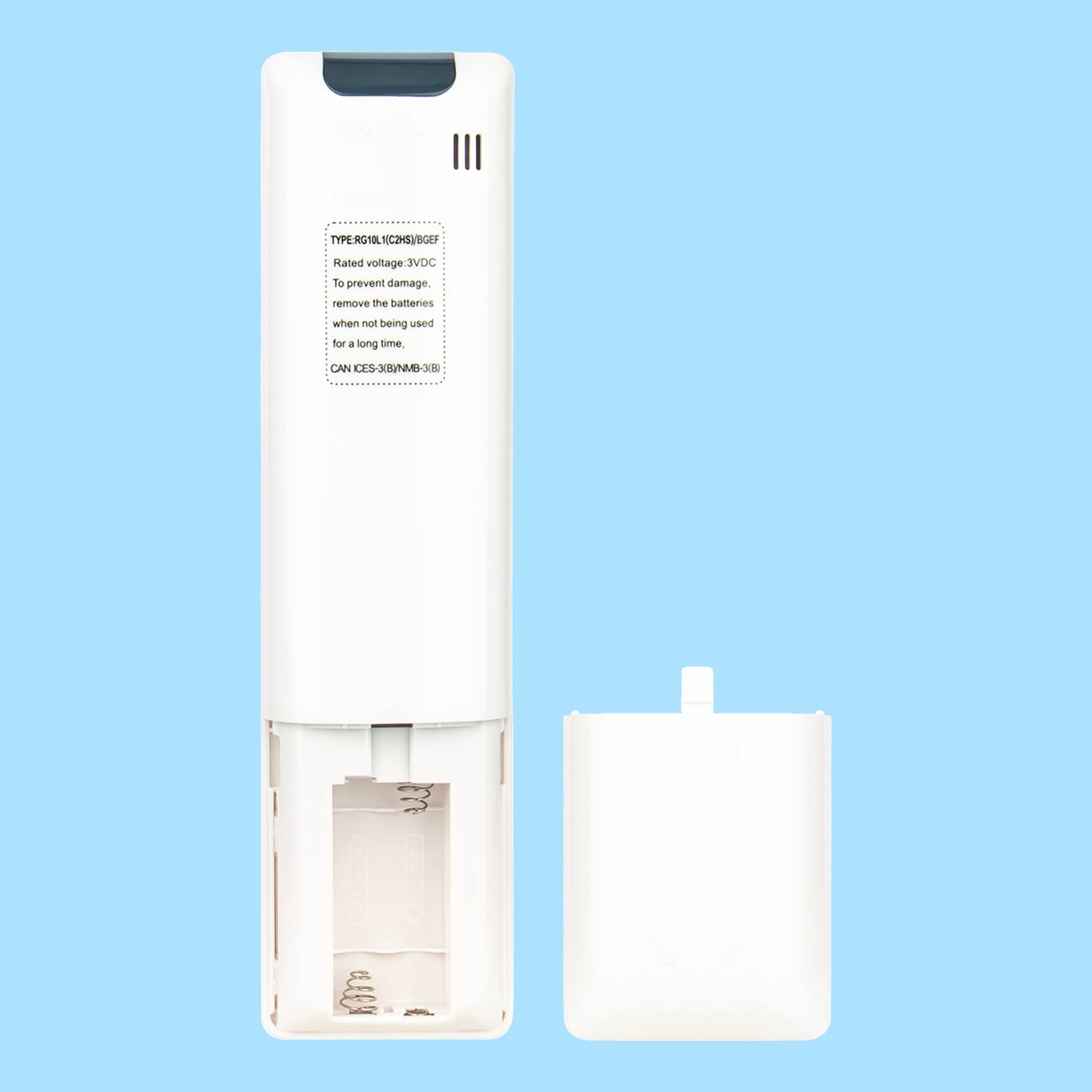 TYPE: RGNOLN(CZHSJ/BGEF  
Rated voltage: 3VDC  
To prevent damage, remove the batteries when not being used for a long time.  
CAN CES-3V/INMB-3V/1B