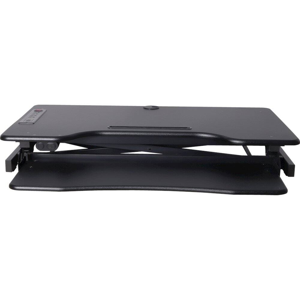Alt View 1. Rocelco - 37.4" Electric Standing Desk Converter with AC USB ChargerDR2B) - Black.