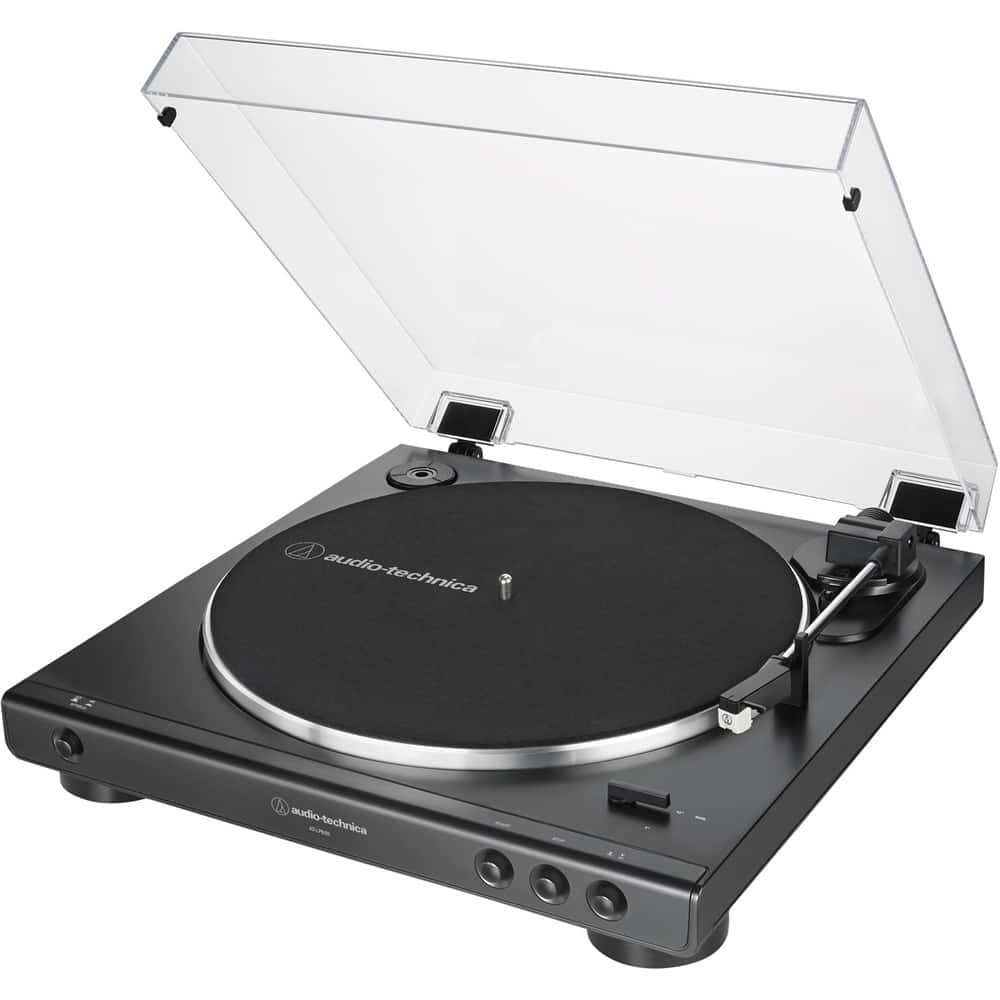 Alt View 11. Audio-Technica - Audio Technica AT-LP60X-BK Turntable - Black.