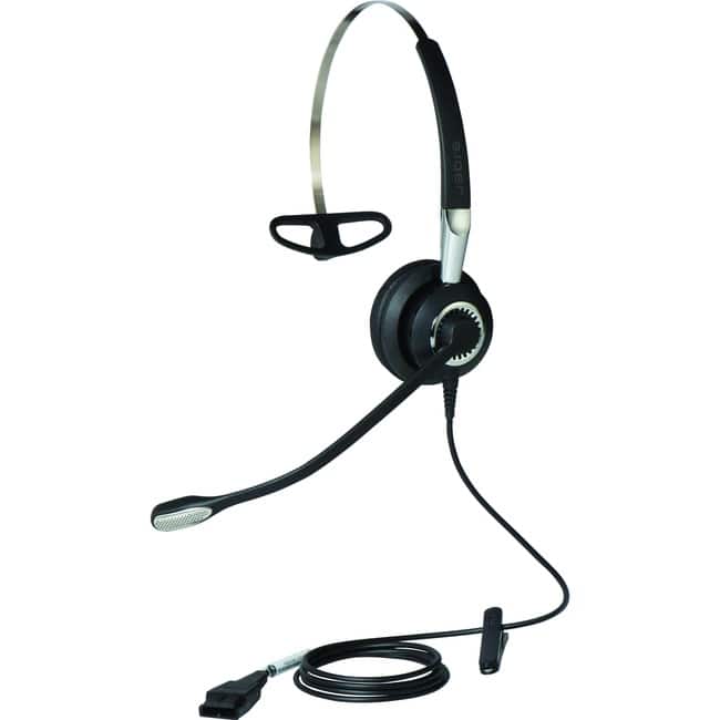 Jabra - BIZ 2400 II QD Headset - Mono - Quick Disconnect - Wired - Over-the-head - Monaural - Supra-aural - Noise - Red