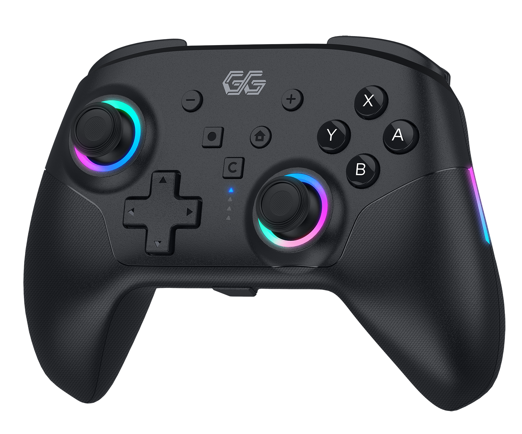 Alt View 2. GG Gear - GRIPZ Racing Wheel + RGB Wireless Controller Bundle for Nintendo Switch 2 - Red - Multicolor.