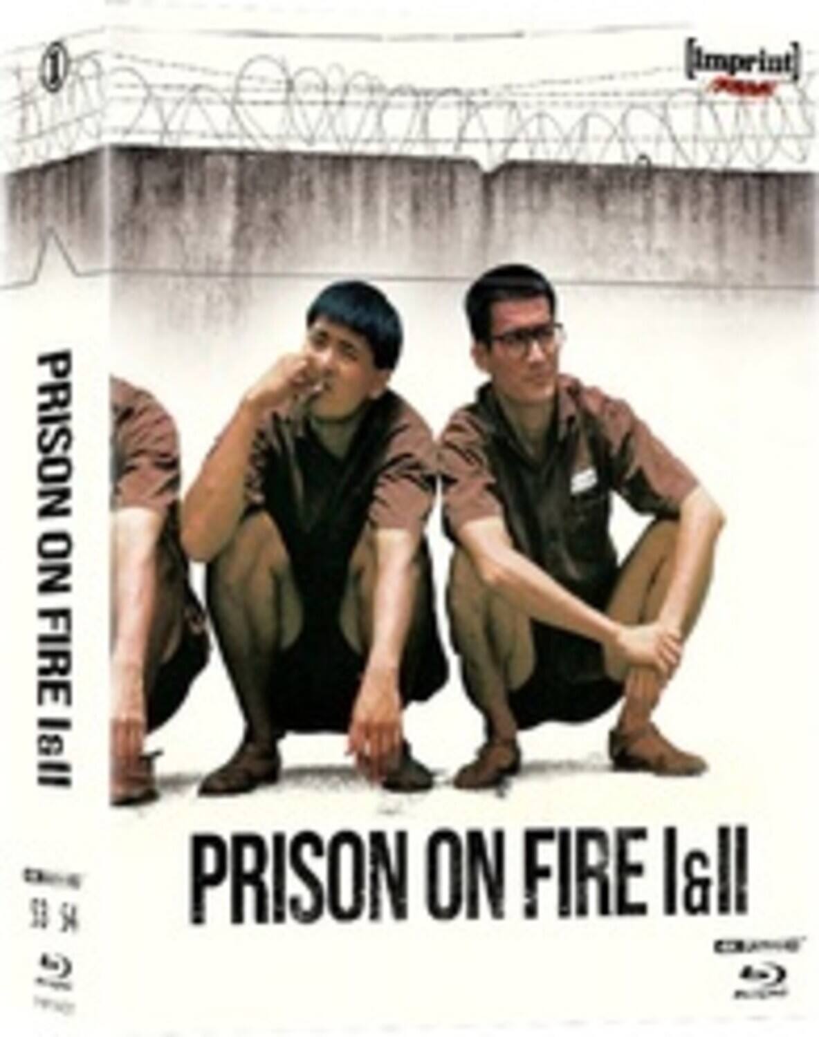 Front. Prison On Fire / Prison On Fire II - Limited Steelbook All-Region UHD Hardbox (Steelbook)   - 4K Blu-Ray.