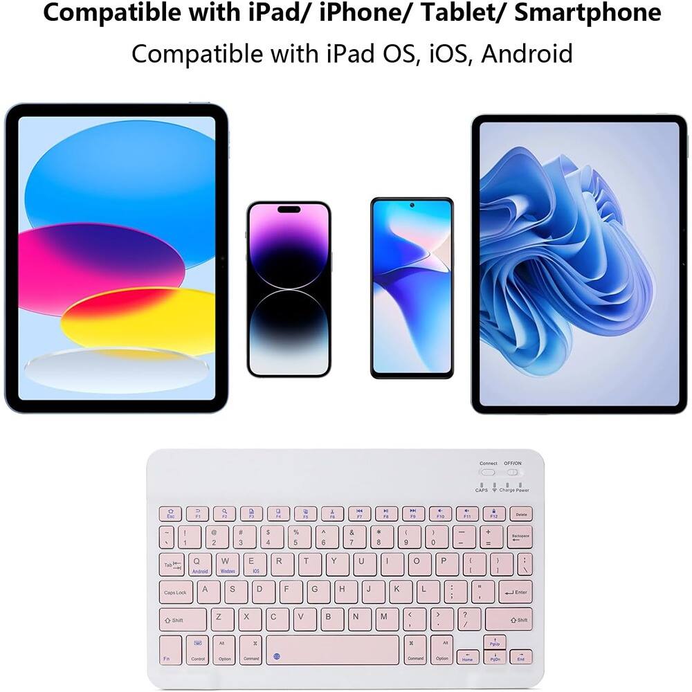 Compatible with iPad/ iPhone/ Tablet/ Smartphone  
Compatible with iPad OS, iOS, Android