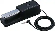 Front. Roland - Damper Pedal for Keyboards with Real-Feel Action, Non-Slip Rubber Base, Half-Damper Support, and 2.2 m Cable - Black.