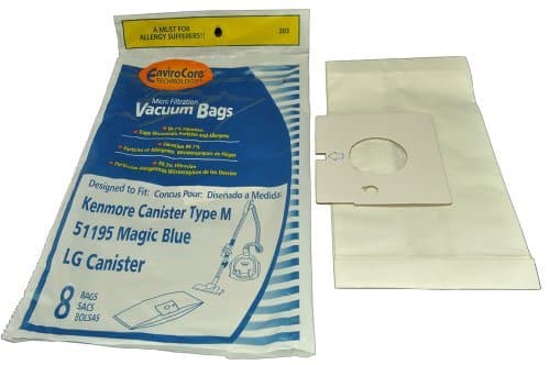 EnviroCare - 8-Pack Kenmore Type M Canister Vacuum Cleaner Bags – Magic Blue Replacement