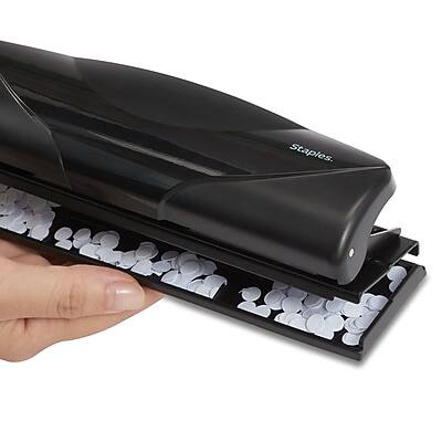 Alt View 4. Staples - Staples Mini 3-Hole Punch, 6 Sheet Capacity, Black (21419-CC) - Black.