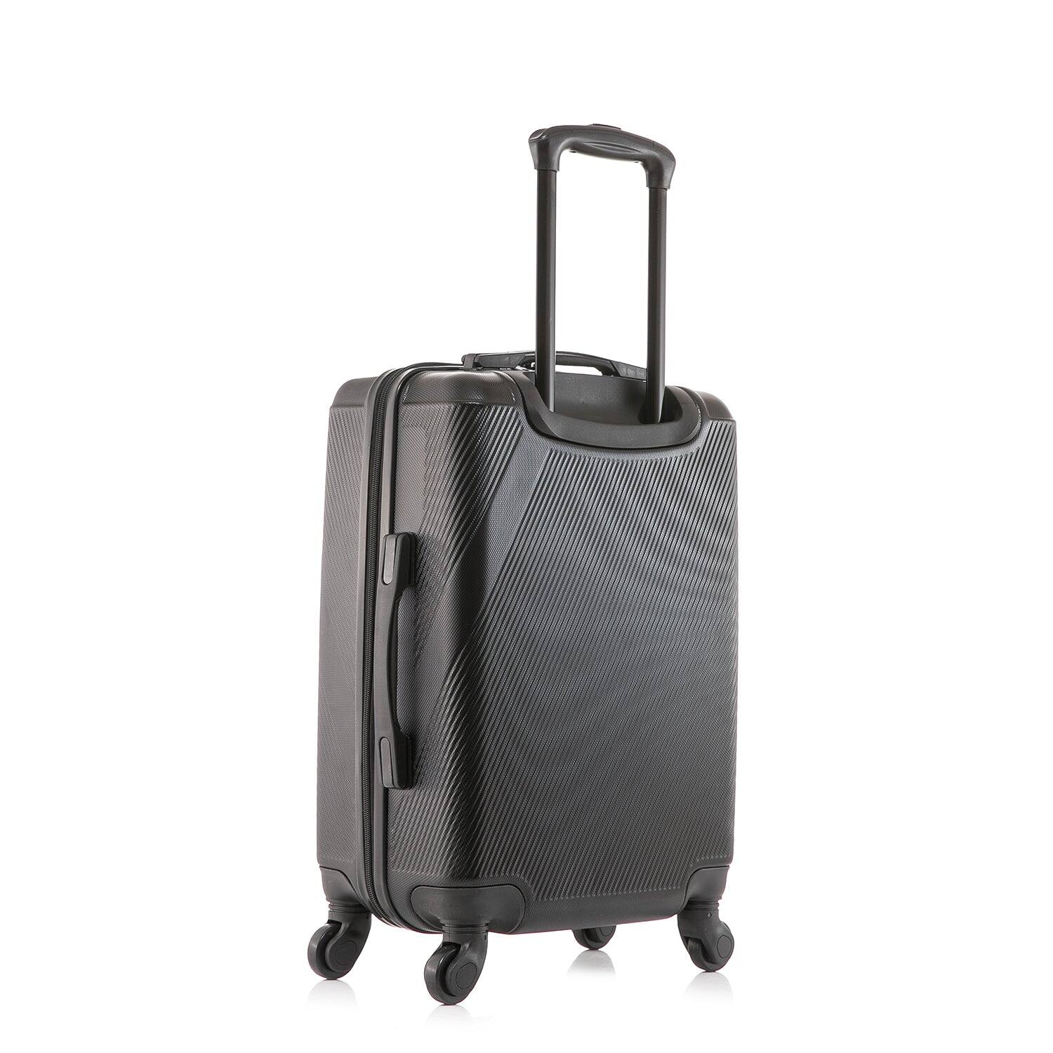 Alt View 1. DUKAP - Discovery Lightweight Hardside Spinner Luggage 20" Carry-On - BLACK.