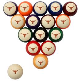 Imperial - Texas Longhorns Team Logo Retro Billiard Ball Set - Multicolor