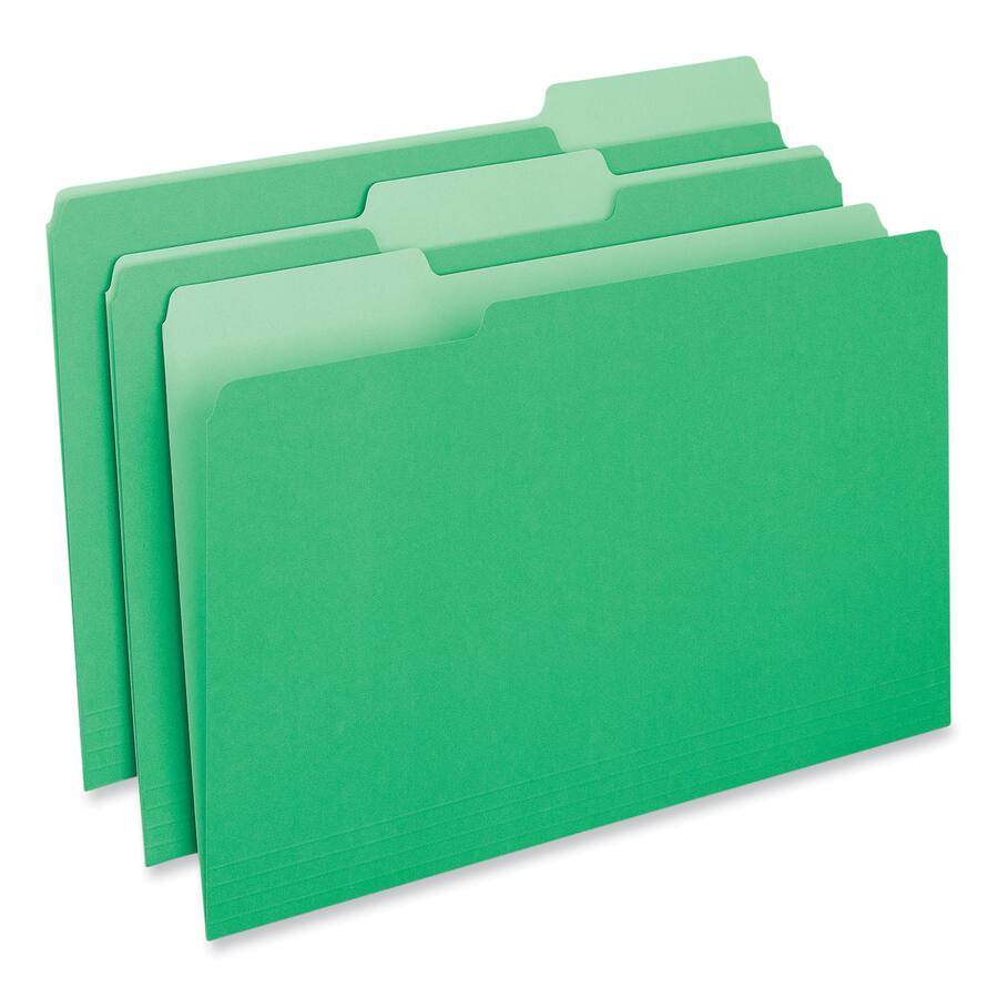 Universal Interior File Folders, 1/3 Cut Tabs: Assorted, Legal Size, 11 ...