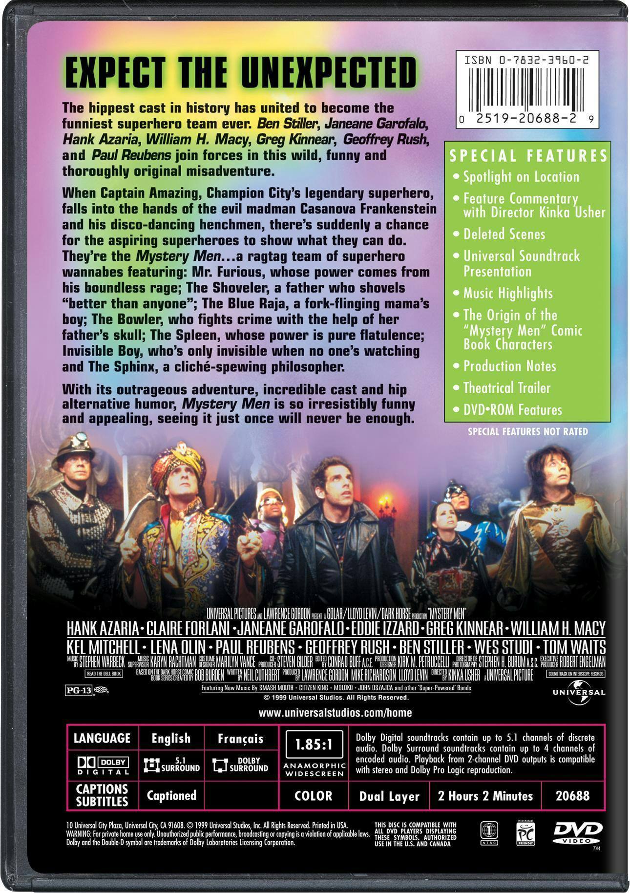 Back. Mystery Men [DVD].