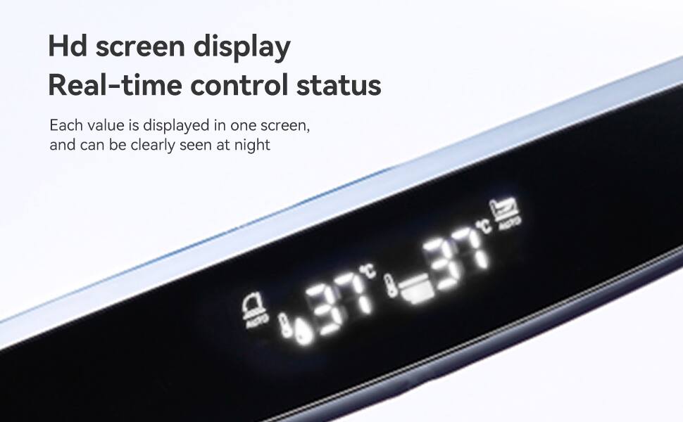 Hd screen display  
Real-time control status  

Each value is displayed in one screen, and can be clearly seen at night  

37°C