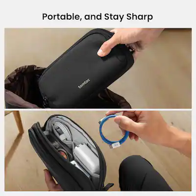 tomtoc Elektronica Organizer Travel Case Prestaties, Waterbestendig Tas Kabel Tech Pouch Accessoires, Carry Opslag voor Koord, Telefoon, Kabels, Airpods, USB Flash Drive, Dagelijkse Items tomtoc Elektronica Organizer Travel Case Prestaties, Waterbestendig Tas Kabel Tech Pouch Accessoires, Carry Opslag voor Koord, Telefoon, Kabels, Airpods, USB Flash Drive, Dagelijkse Items