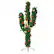 Alt View 20. Costway - 5Ft Pre-Lit Cactus Christmas Tree LED Lights Ball Ornaments - Green.