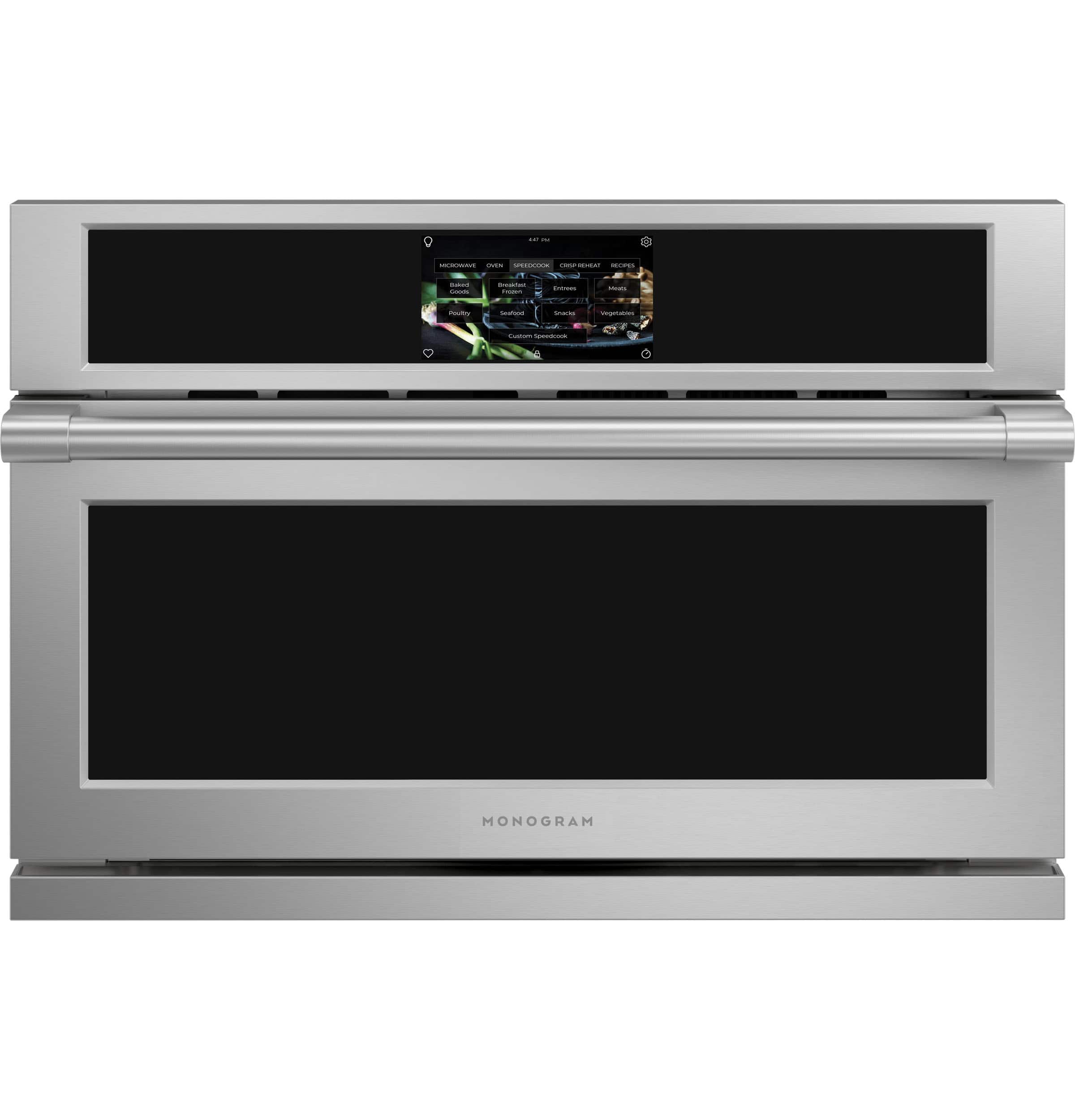 Monogram - 1.7 Cu. Ft. Convection Built-In Microwave with Sensor Cooking and Five in One 240V Advantium Technology - Stainless Steel - Front_Zoom