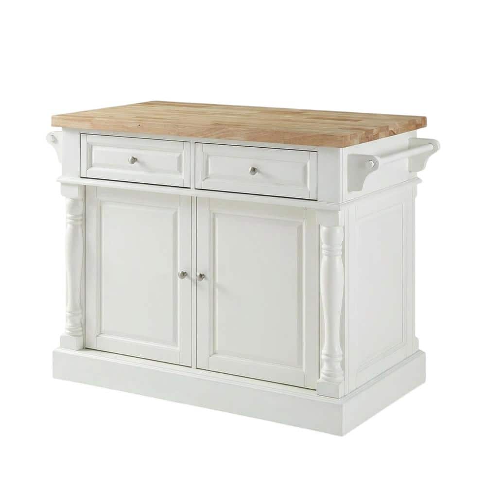 Crosley Furniture - Oxford Butcher Block Kitchen Island - White price history on PriceWatchPro
