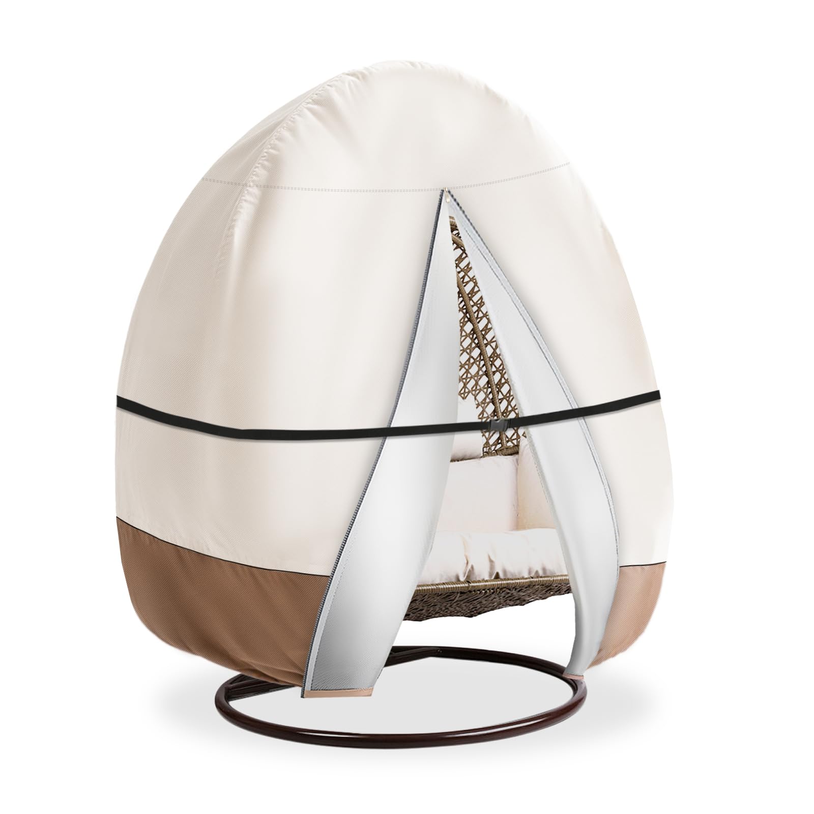 Beige & Brown 90"(H) x 80"(D)