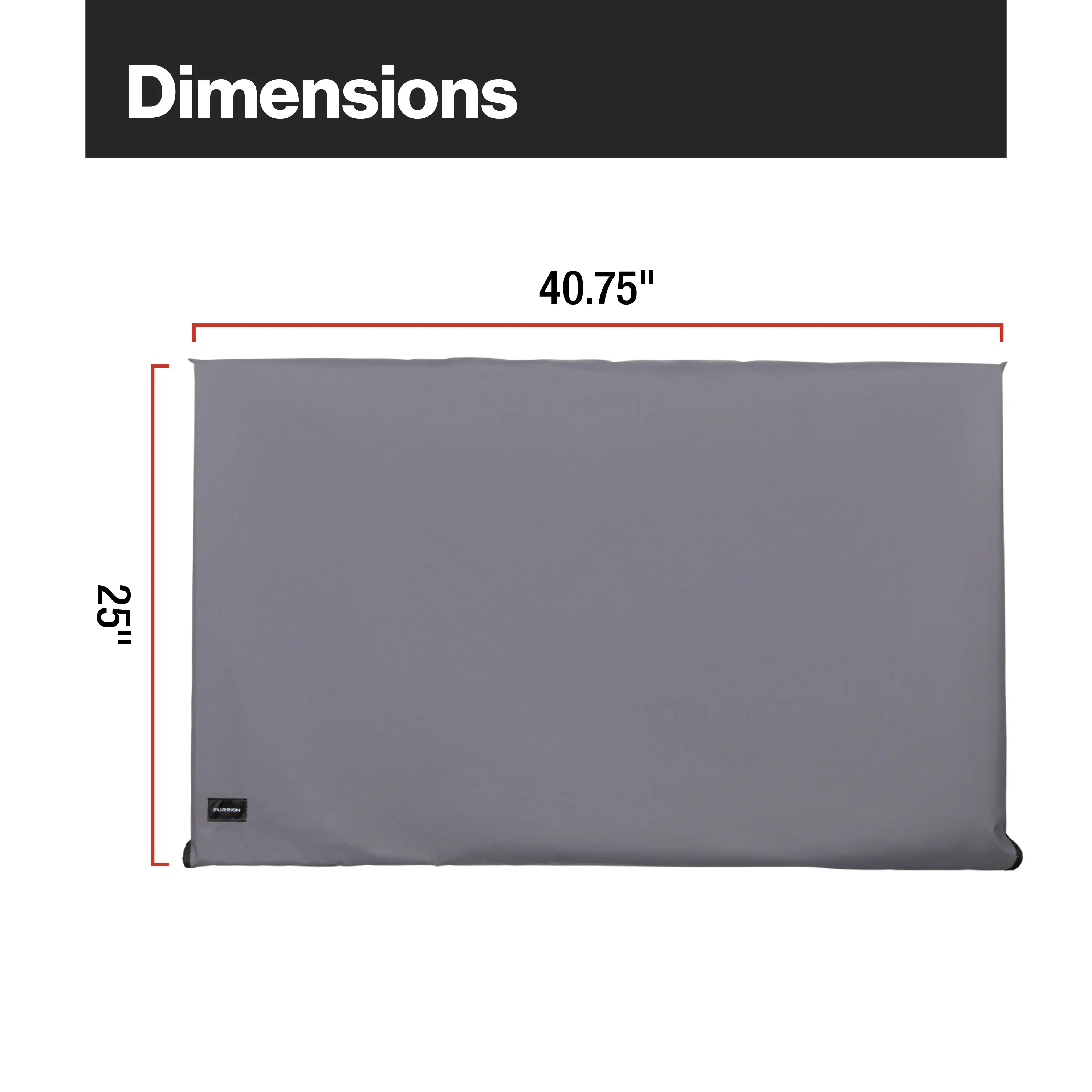 Dimensions: 40.75" x 25"