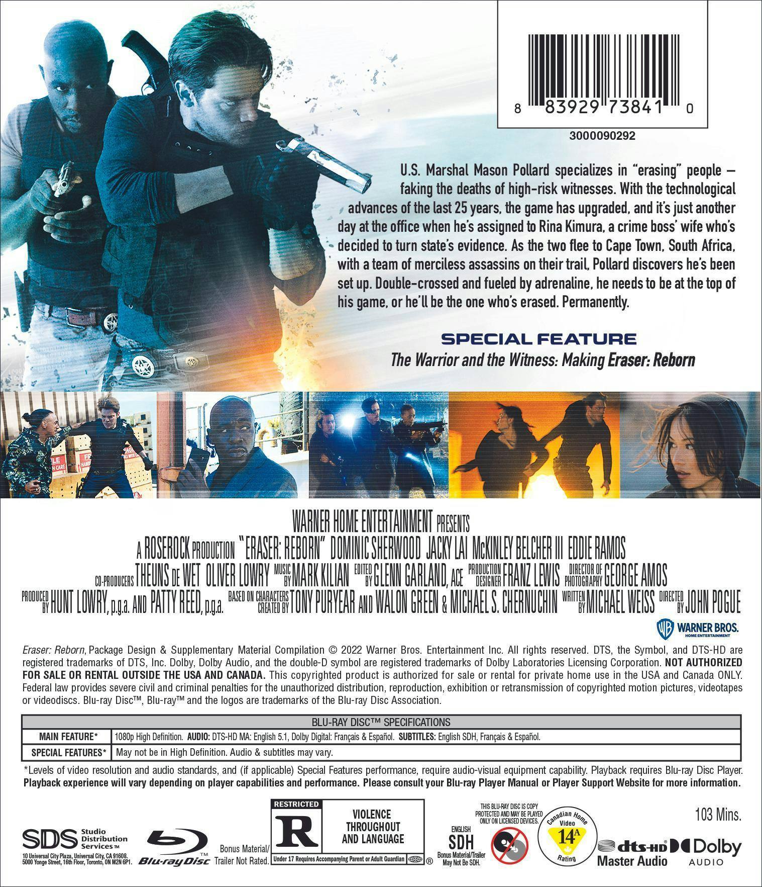 Back. Eraser: Reborn [Blu-ray].
