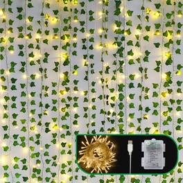 Paradigms Interiors - Vines For Room Decor 84 Ft With Ce Certified 80 Led String Lights Artificial Plant Ivy Aesthetic Home Bedro - 84FT 12PCS IVY