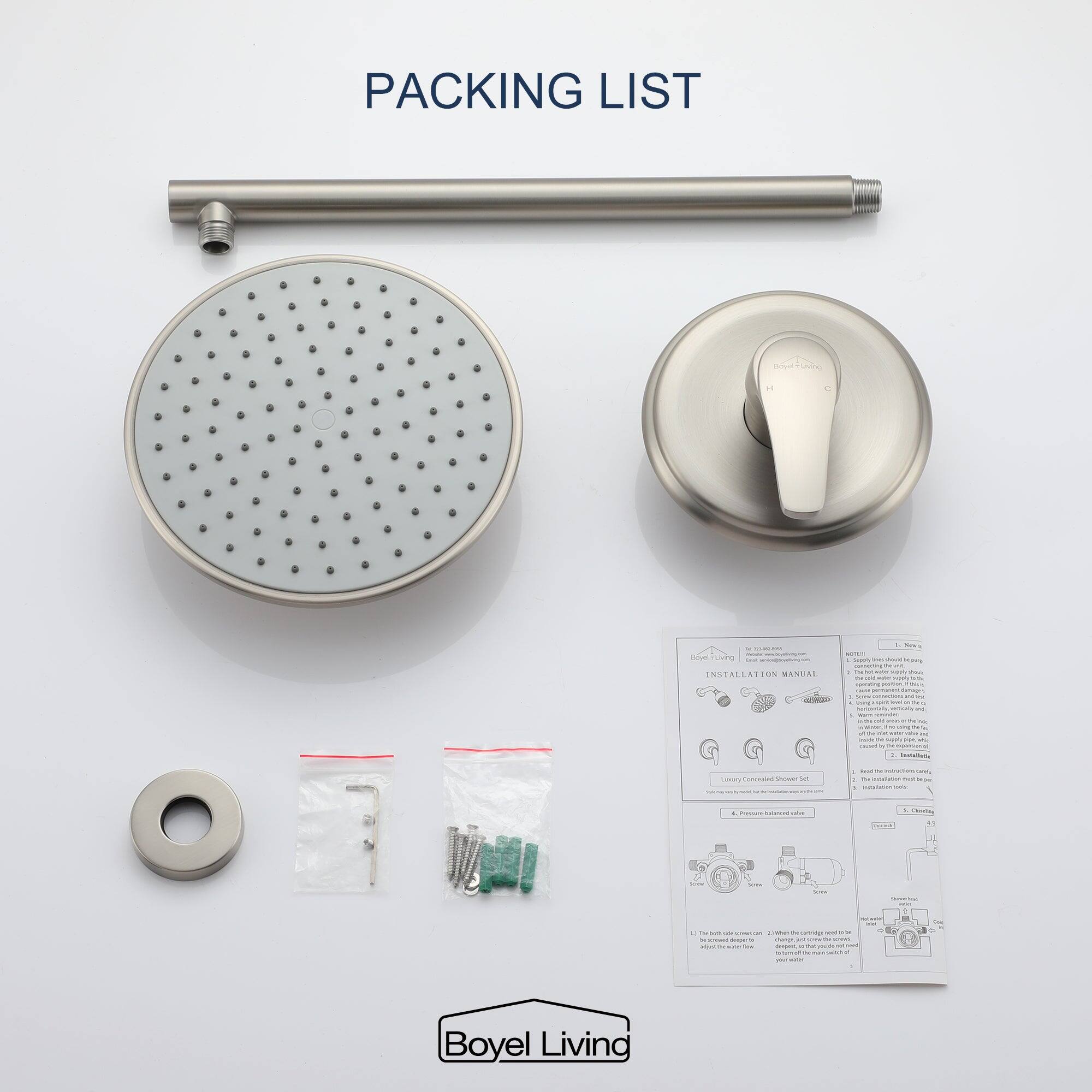 PACKING LIST
A - | d au TLsing . - - - ... - - - INSTALLATION MANUAL d - I - | - - - - I -  - - - - . : - - | - - - - 2 i - - - . Iatalon  - - - - - - - - - - - C a - - 1h -- - | - - : I - - - -   - Boyel Living