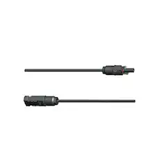 Front. Renogy - 10FT 10AWG Adaptor Kit - Black.