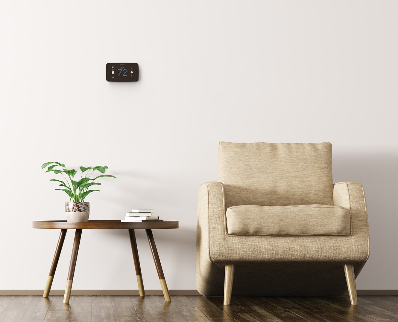 Alt View 16. Copeland - Sensi Touch 2 Smart Programmable Wi-Fi Thermostat-Works with Alexa - Black Beveled Edge.