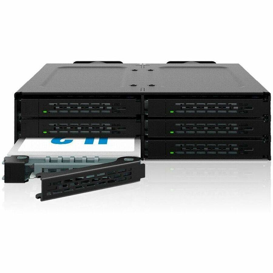 Alt View 8. Icy Dock - Icy Dock CP097 Drive Enclosure for 5.25" U.2, U.3, PCI Express NVMe 4.0 x4 - SFF-8654 SlimSAS Host Interface Internal -.