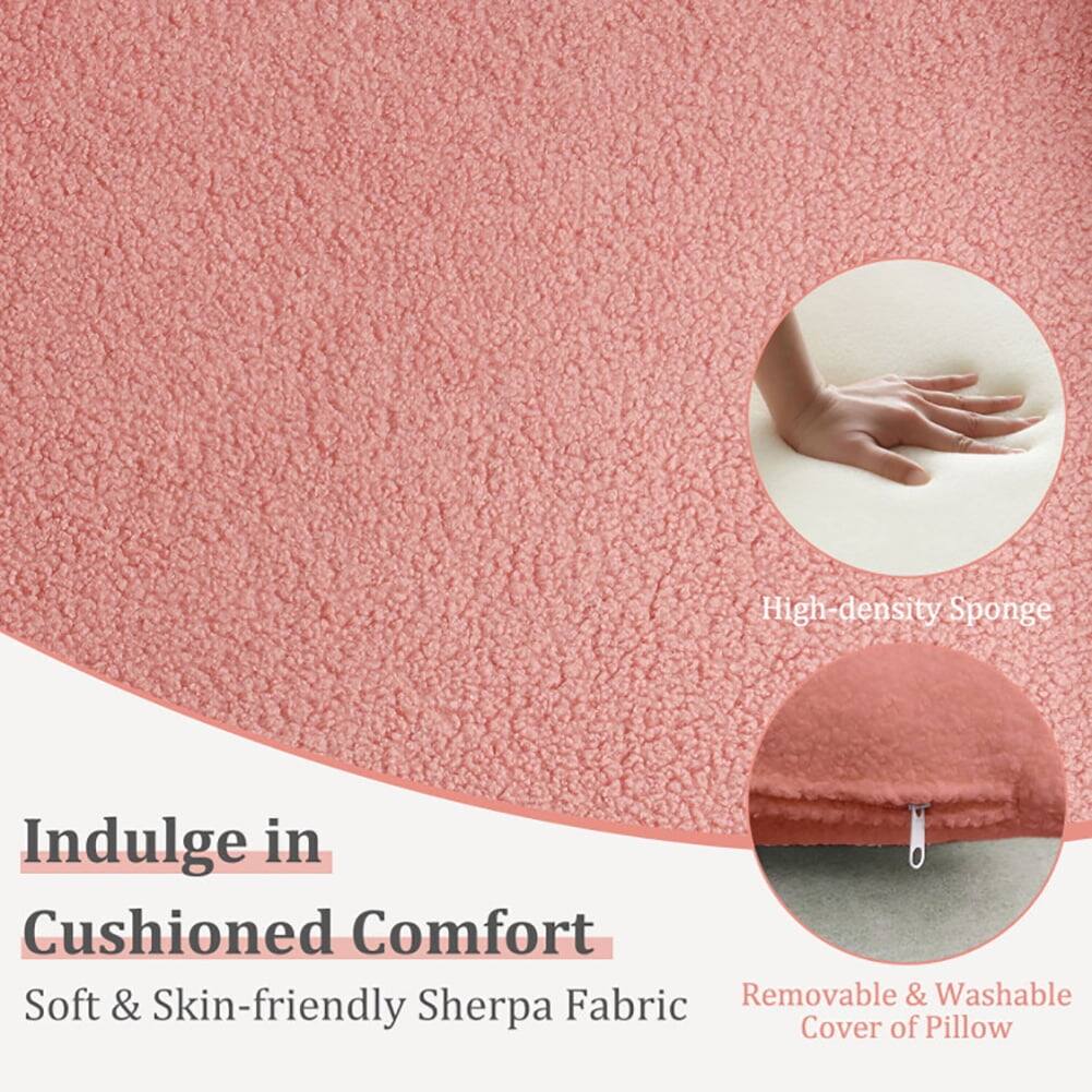 Indulge in Cushioned Comfort  
Soft & Skin-friendly Sherpa Fabric  
High-density Sponge  
Removable & Washable Cover of Pillow