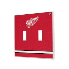 Keyscaper - Detroit Red Wings Double Toggle Lightswitch Plate - Multicolor