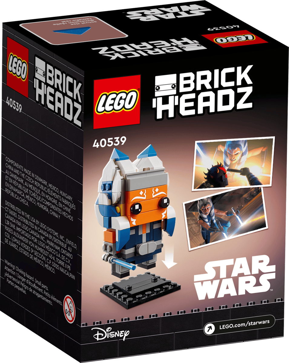 LEGO Brick Headz 40539

Star Wars

Components made in China and the Czech Republic, Denmark, Mexico, Hungary, and distributed in the USA by LEGO Systems, Inc. Canada by LEGO Canada Systems, Inc. Mexico by LEGO Mexico, S.A. de C.V. Warning! Choking hazard. Small parts. Not for children under 3 years.