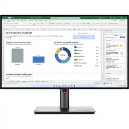Lenovo - 27" ThinkVision Monitor 63A2ZAR1US - Black