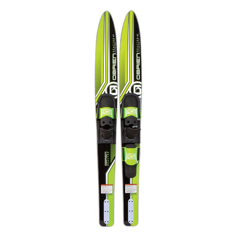 O'Brien Watersports - Adult 67 inches Reactor Combo Water skis, Green and Black price history on PriceWatchPro