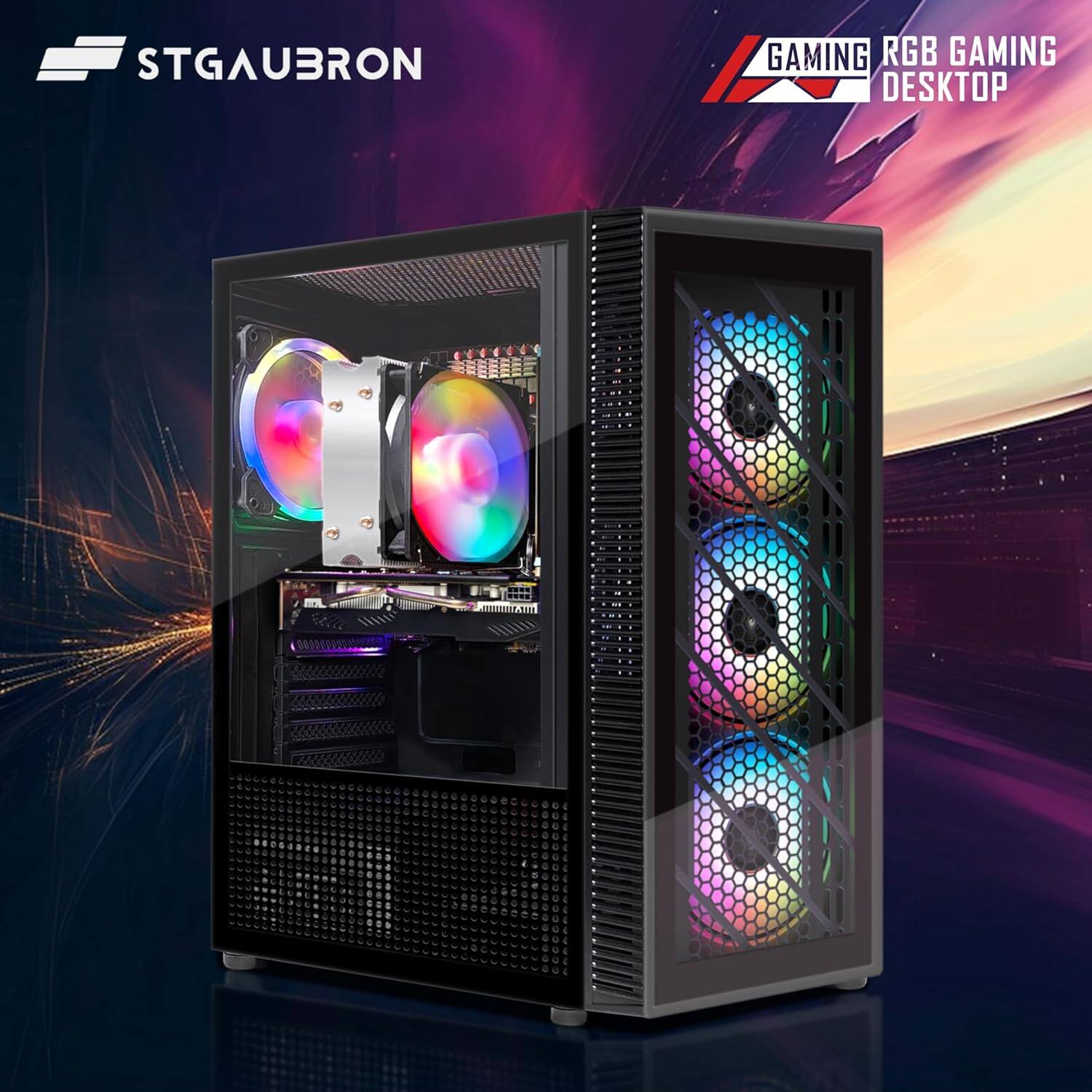 STGAUBRON, GAMING RGB GAMING DESKTOP