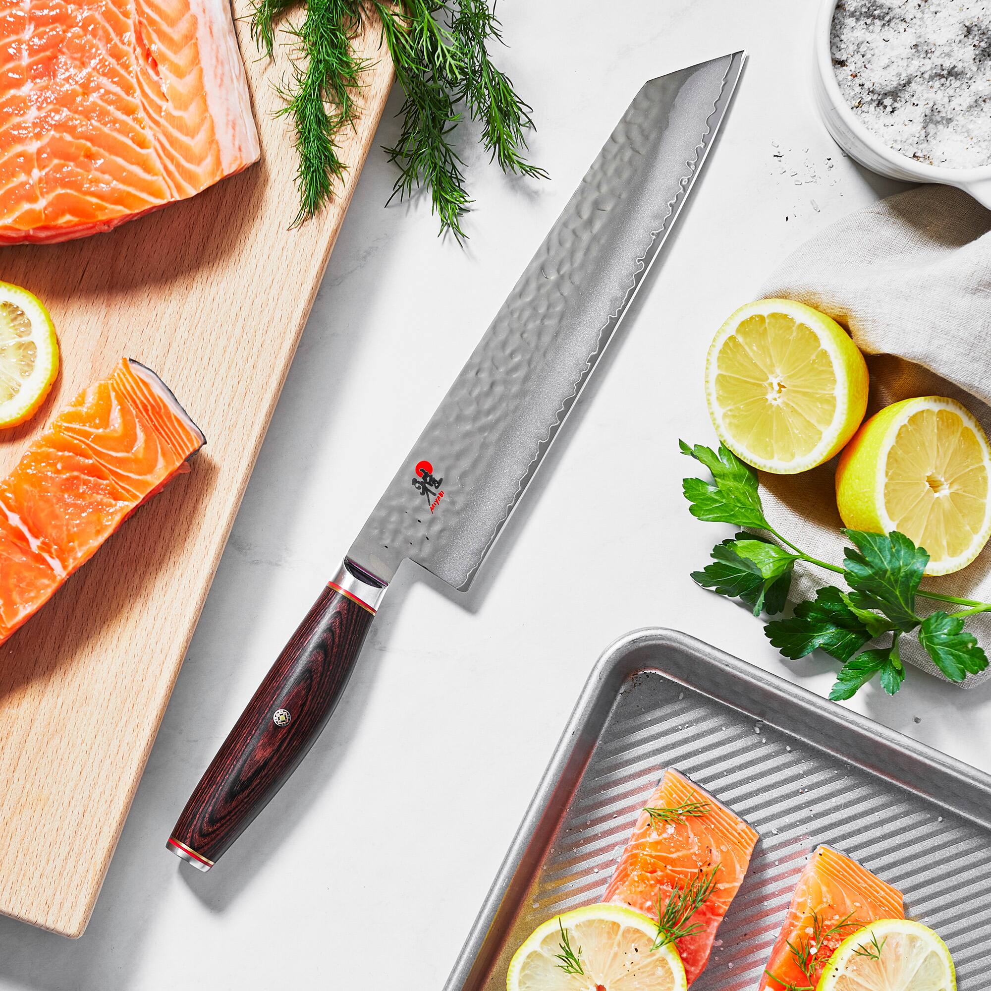 Alt View 1. Miyabi - Miyabi Artisan 9.5-inch Kiritsuke Knife - Stainless Steel.