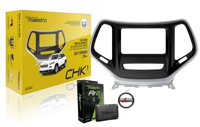 WHAT'S IN THE BOX  
maestro CAR RADIO INSTALLATION KIT  
maestro NOT-CHIC JEEP CHEROKEE 2014+ CHK  
maestro Rr2  
SOUND 8.3 TRESTAIE  
SiPoesem  
maestro